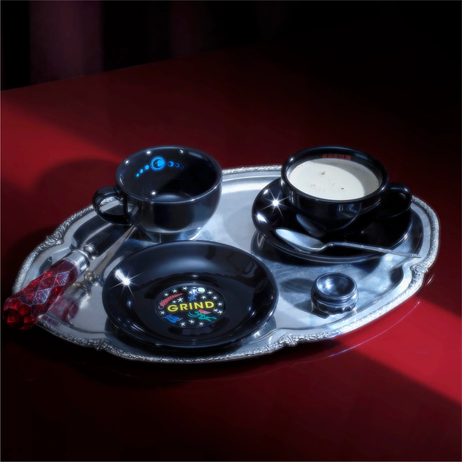 Grind x Sophy Hollington Coffee Cups & Saucers Set - Image 4